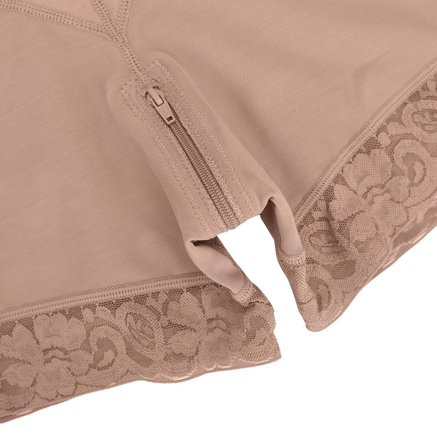 Felicia Short Powernet® - Ademende Latex Body met Open Borst, Buikcontrole en Stevige Compressie Shapewear.