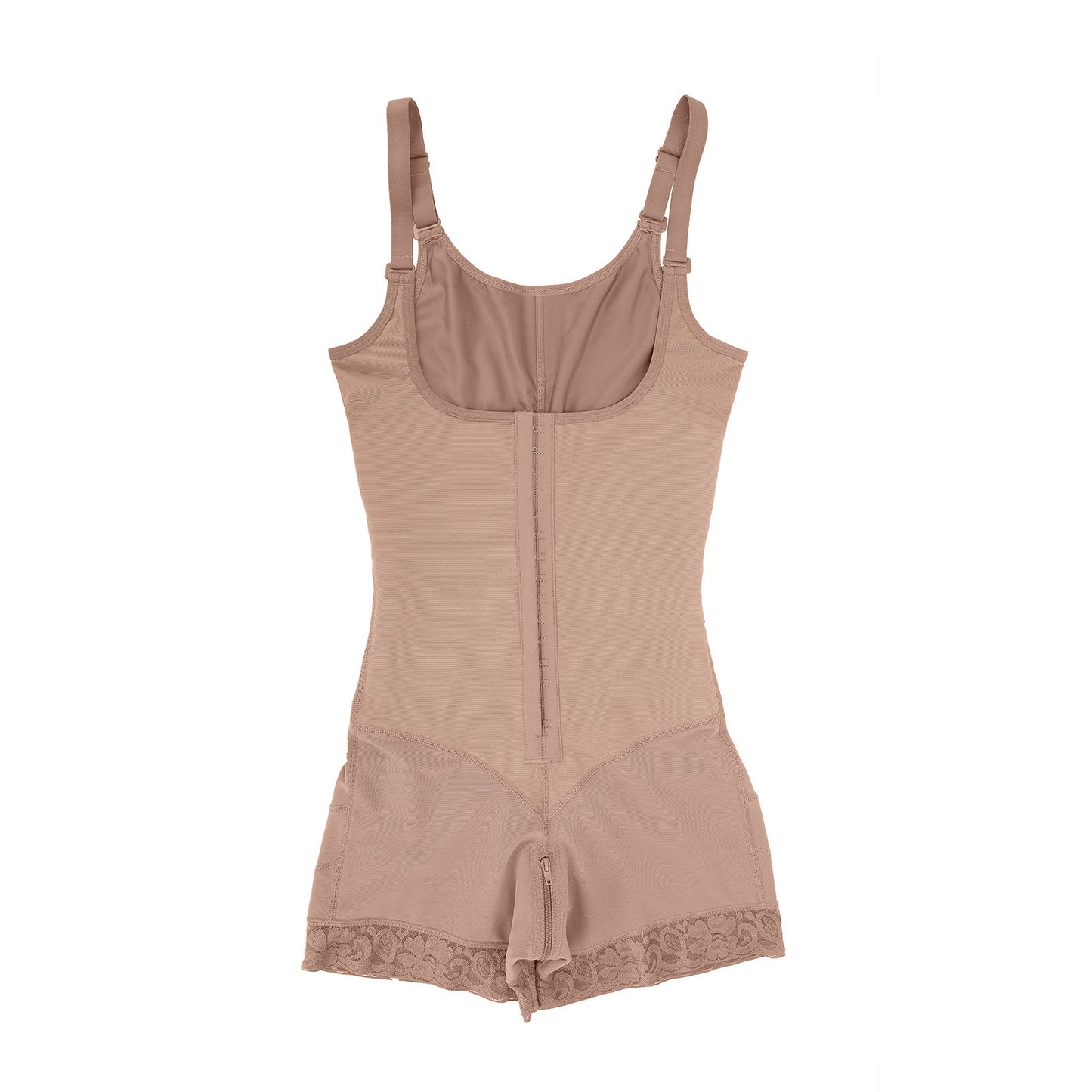 Felicia Short Powernet® - Ademende Latex Body met Open Borst, Buikcontrole en Stevige Compressie Shapewear.