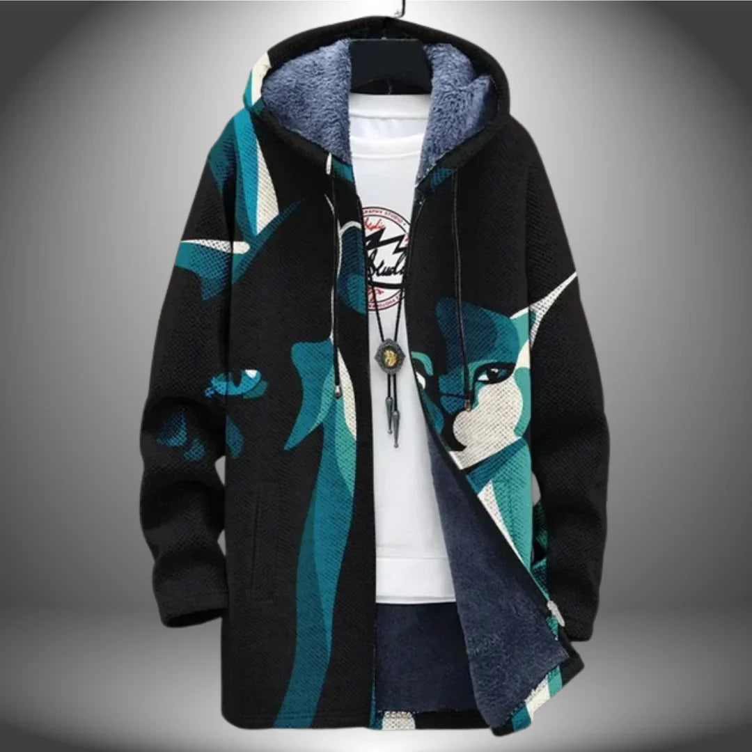 Robin™ | Veste Chaude Unisexe à Motif Chat