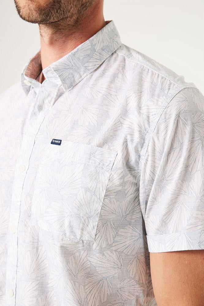 Chemise Dirk Blanche/Bleu Clair