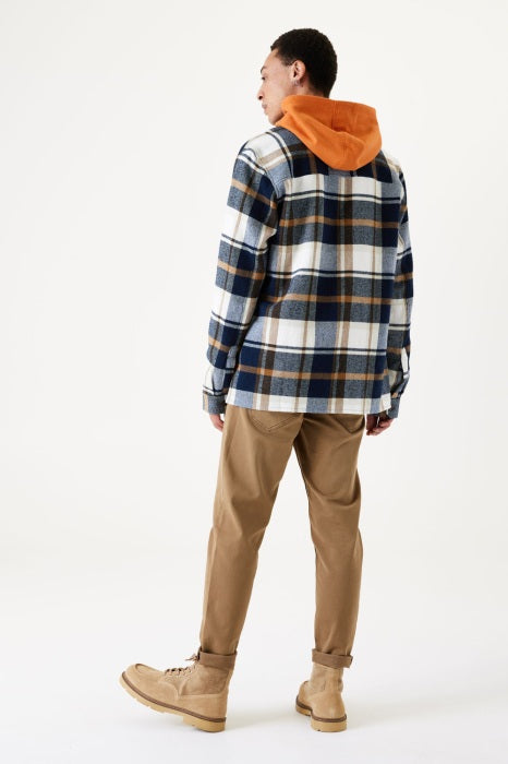 Chemise Ethan Bleu Marine/Camel