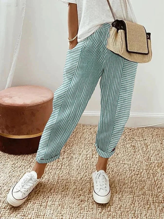 Pantalon à rayures Élégant et polyvalent