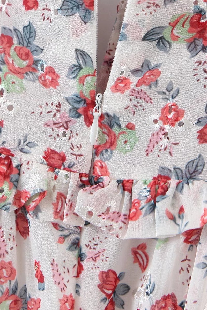 Pauline Laurent® | Robe maxi imprimée sans épaules