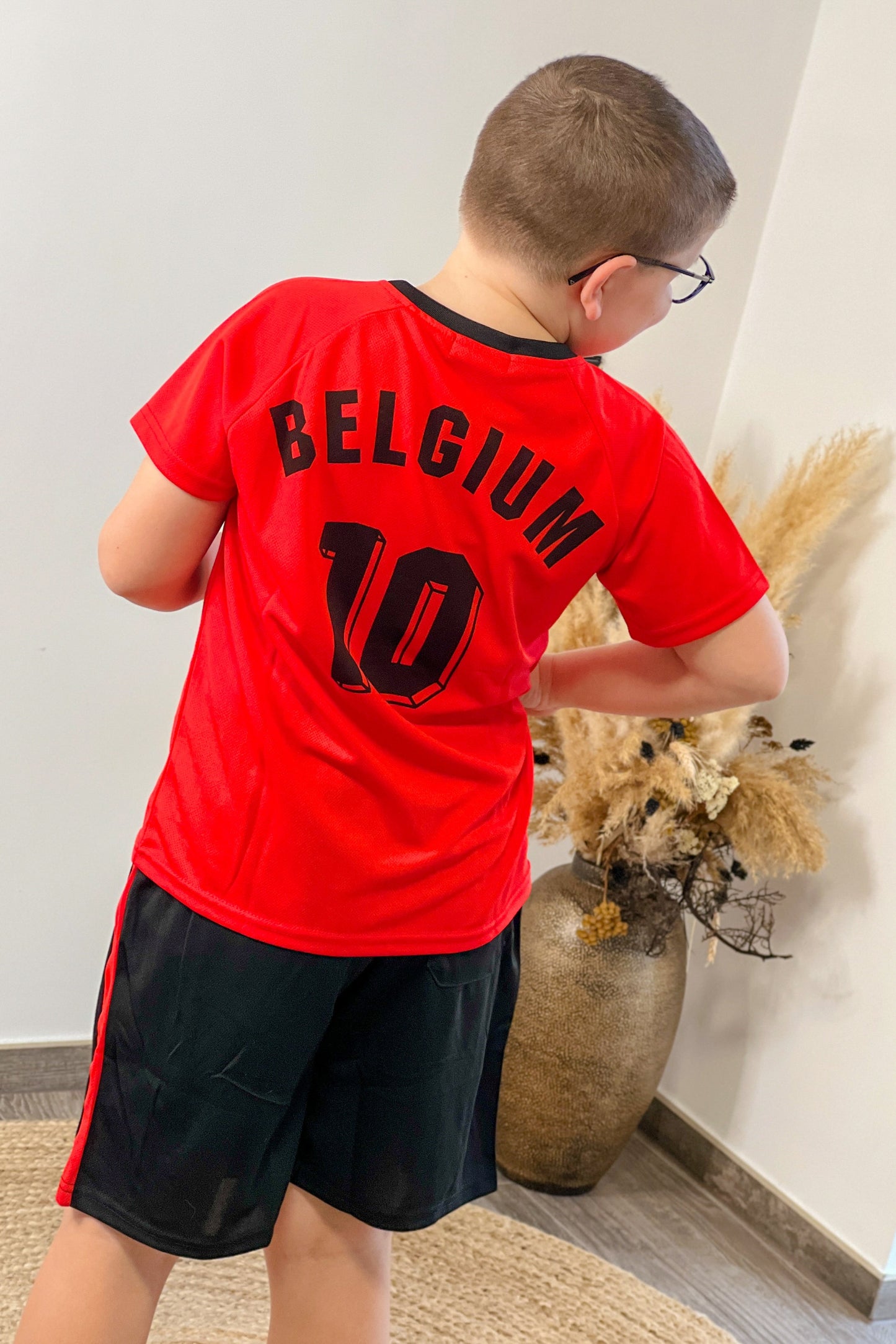 Ensemble T-Shirt + Short Rouge