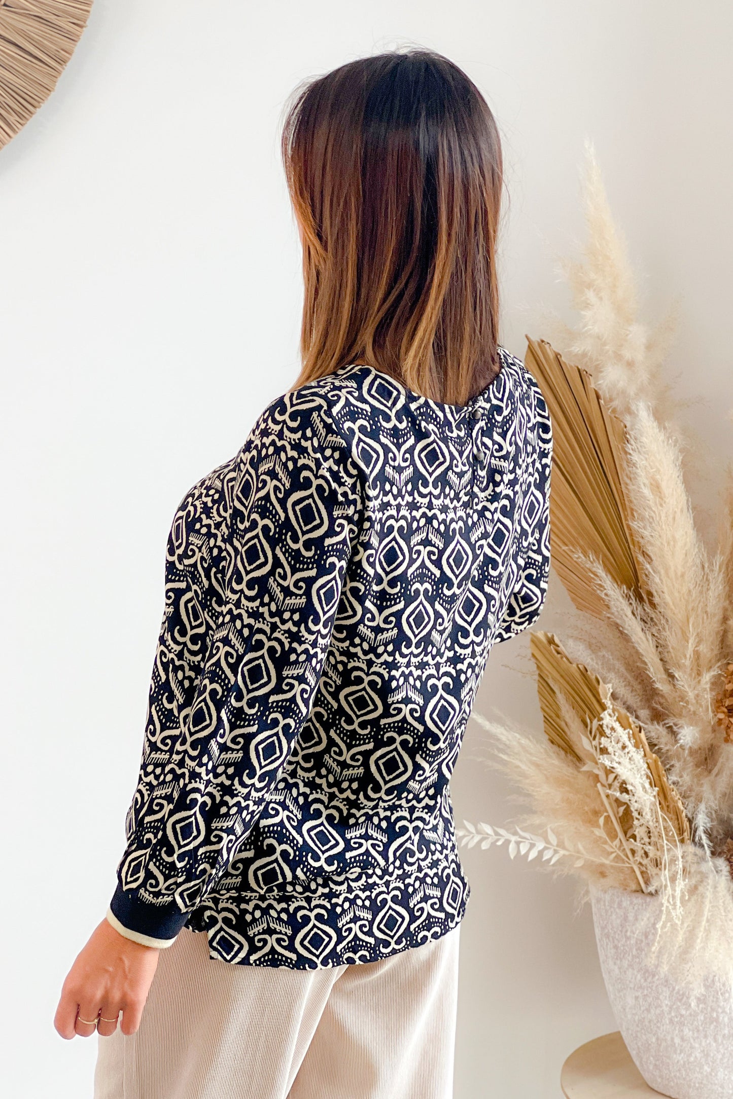 Top Ania Noir/beige Garcia