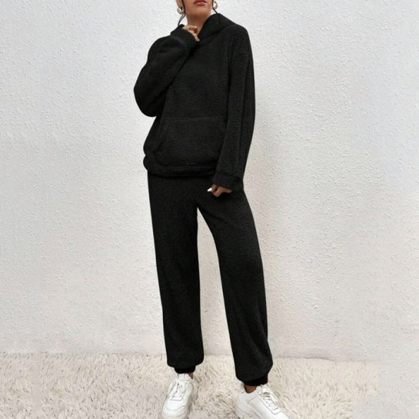 Ensemble de jogging à capuche Cozy Teddy femmes