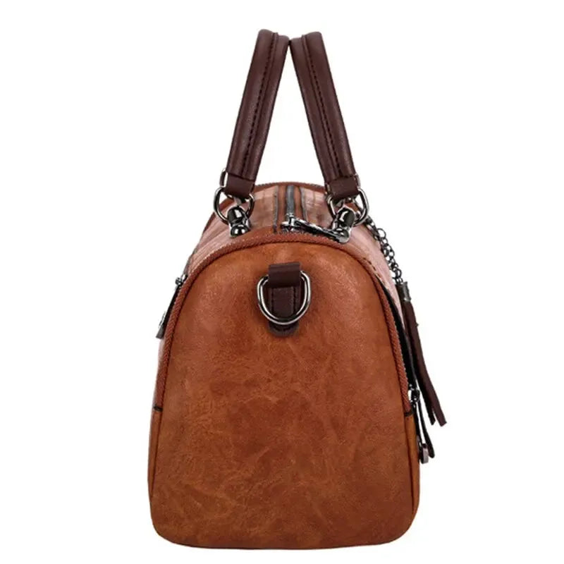Fleur Rousse® I Sac à main à pompon