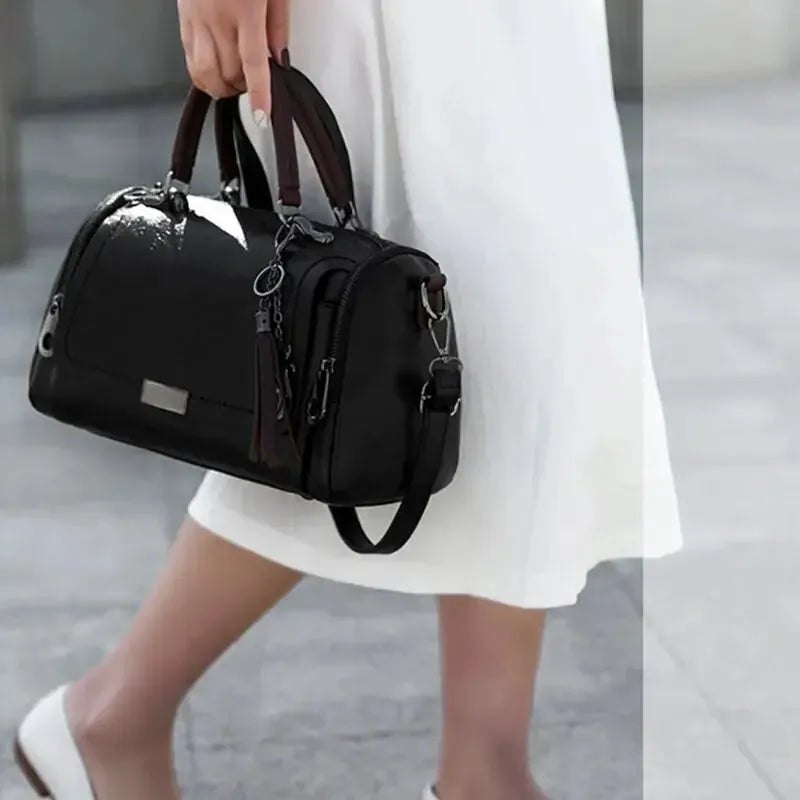 Fleur Rousse® I Sac à main à pompon