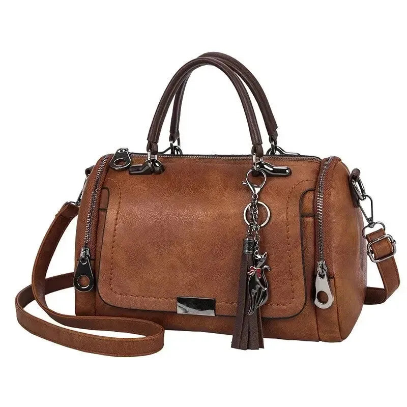 Fleur Rousse® I Sac à main à pompon