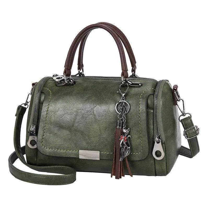 Fleur Rousse® I Sac à main à pompon
