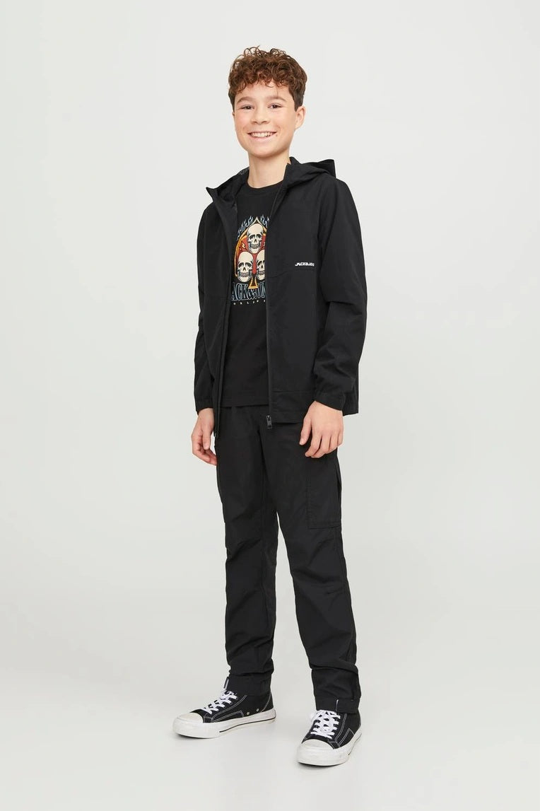 Veste JJALEX HOOD JACKET JNR Noir