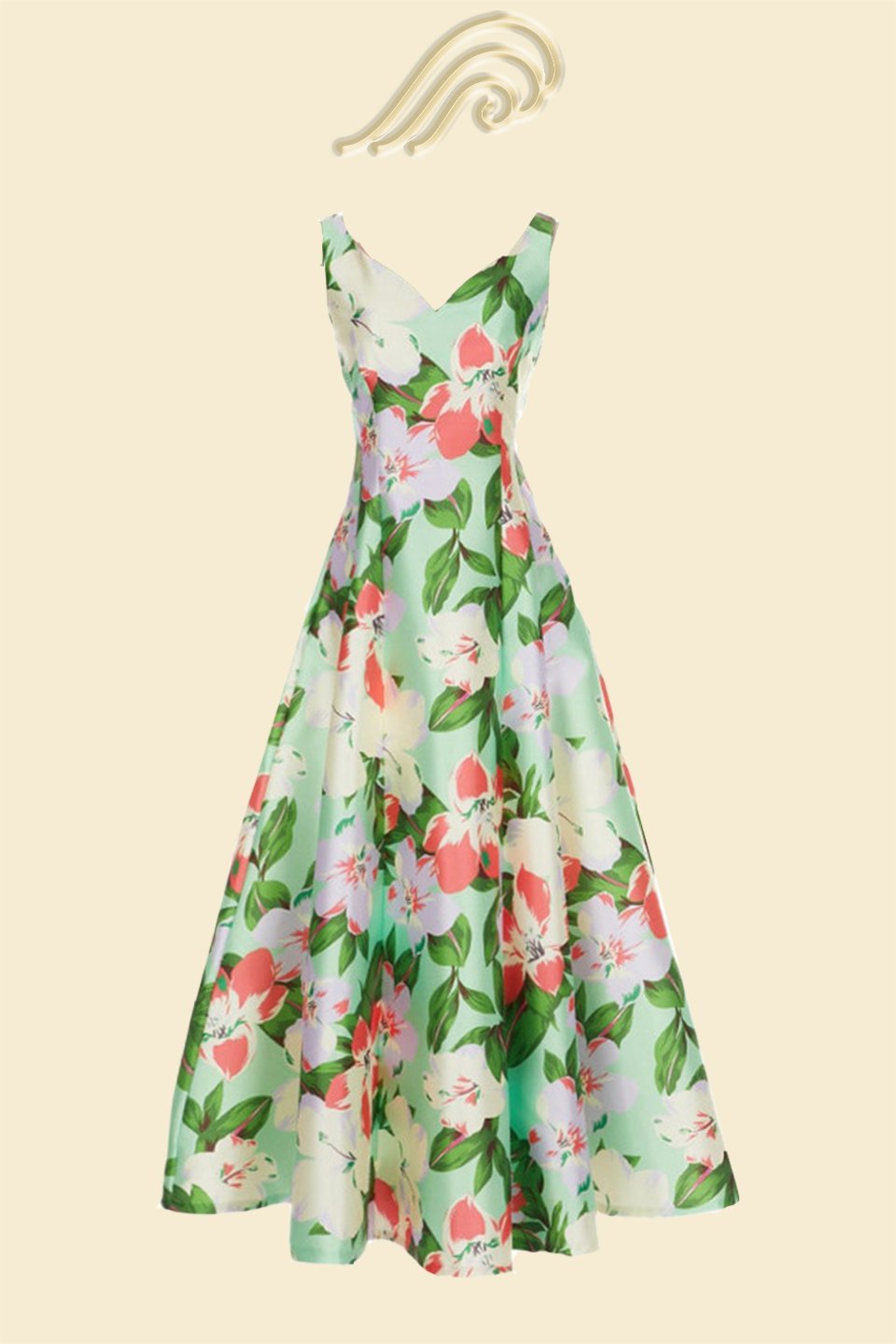 Pauline Laurent® | Robe sweetheart imprimée en ligne A