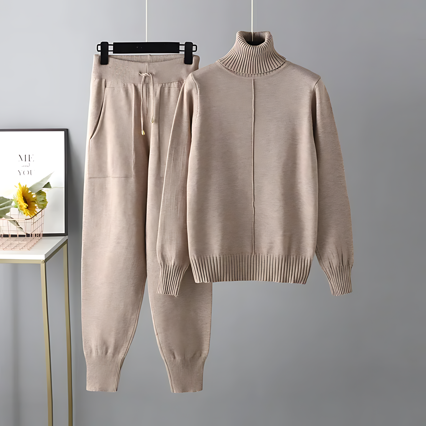 Avril™ | Ensemble Col Rolled Élégant et Confortable