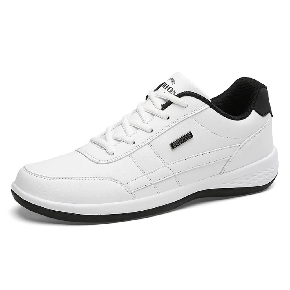 Sneakers en Cuir Lacés Classiques Premium pour Hommes