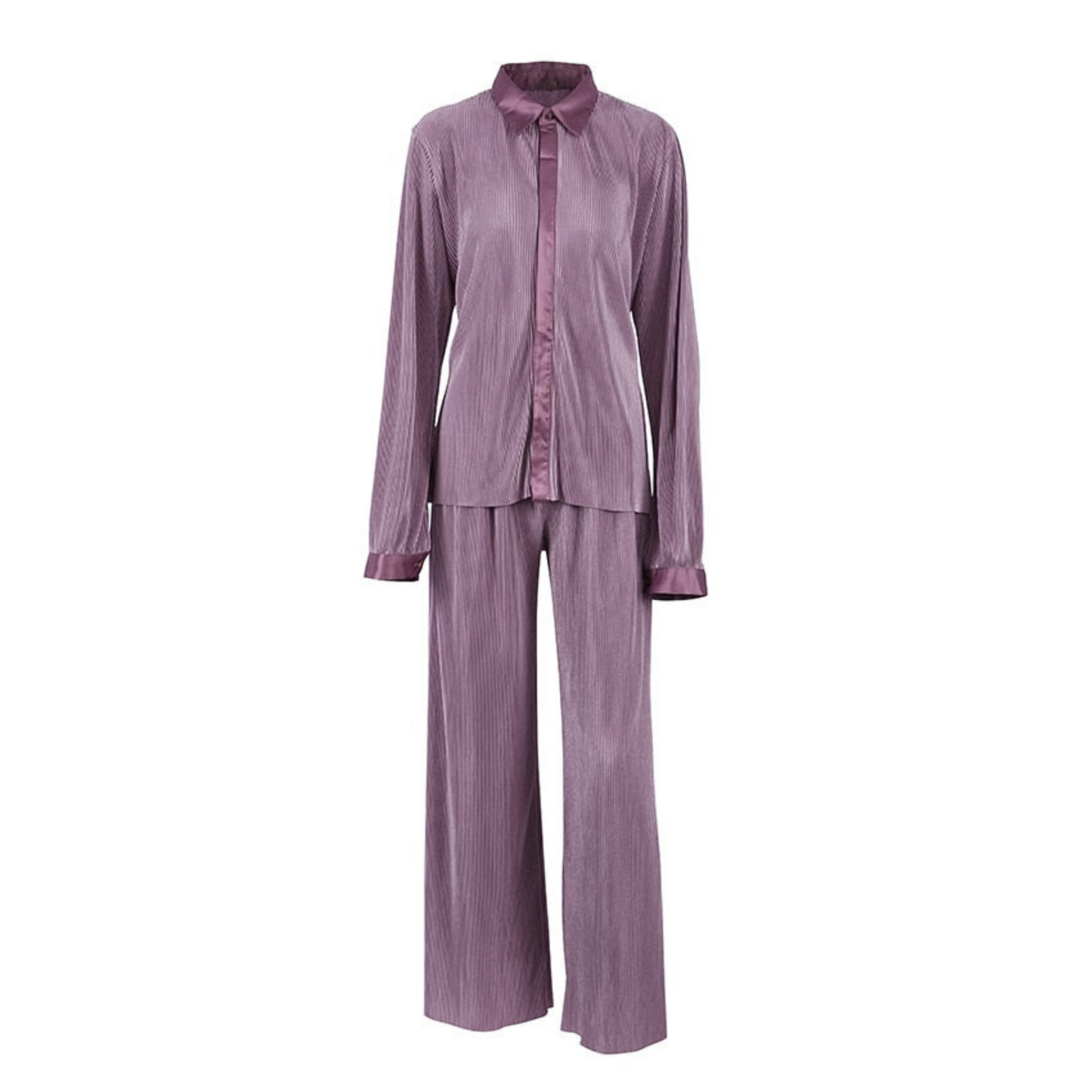 Ensemble Chemise Longue et Pantalon Stylé Pour Femme