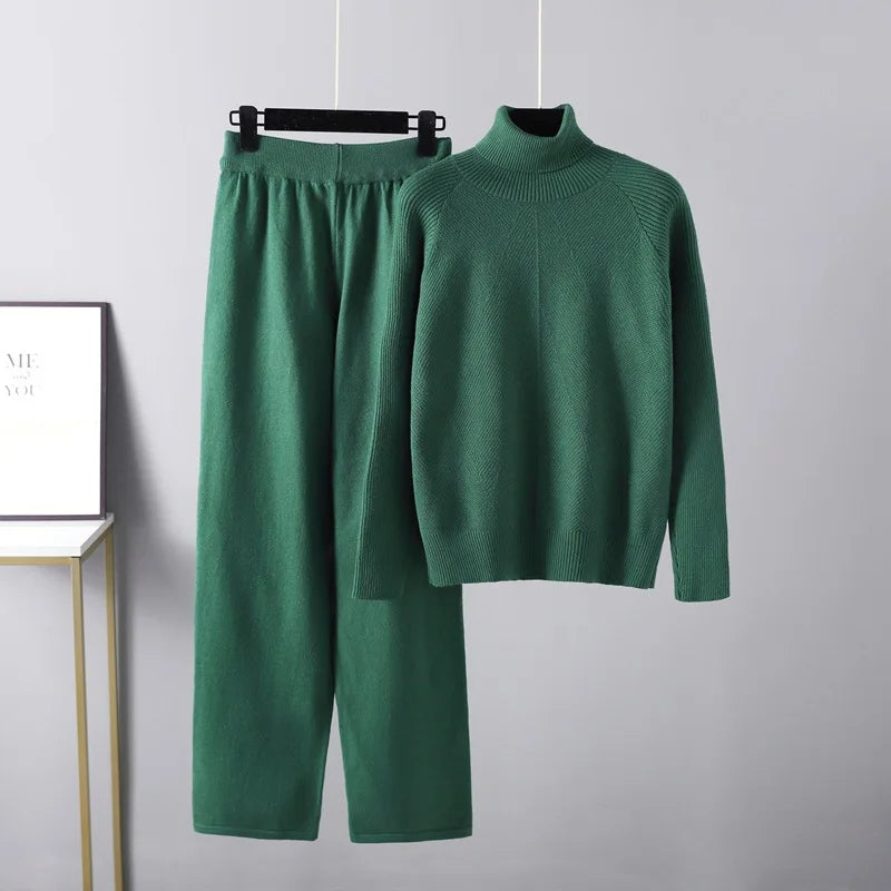 Ensemble deux pièces Lounge en tricot torsadé
