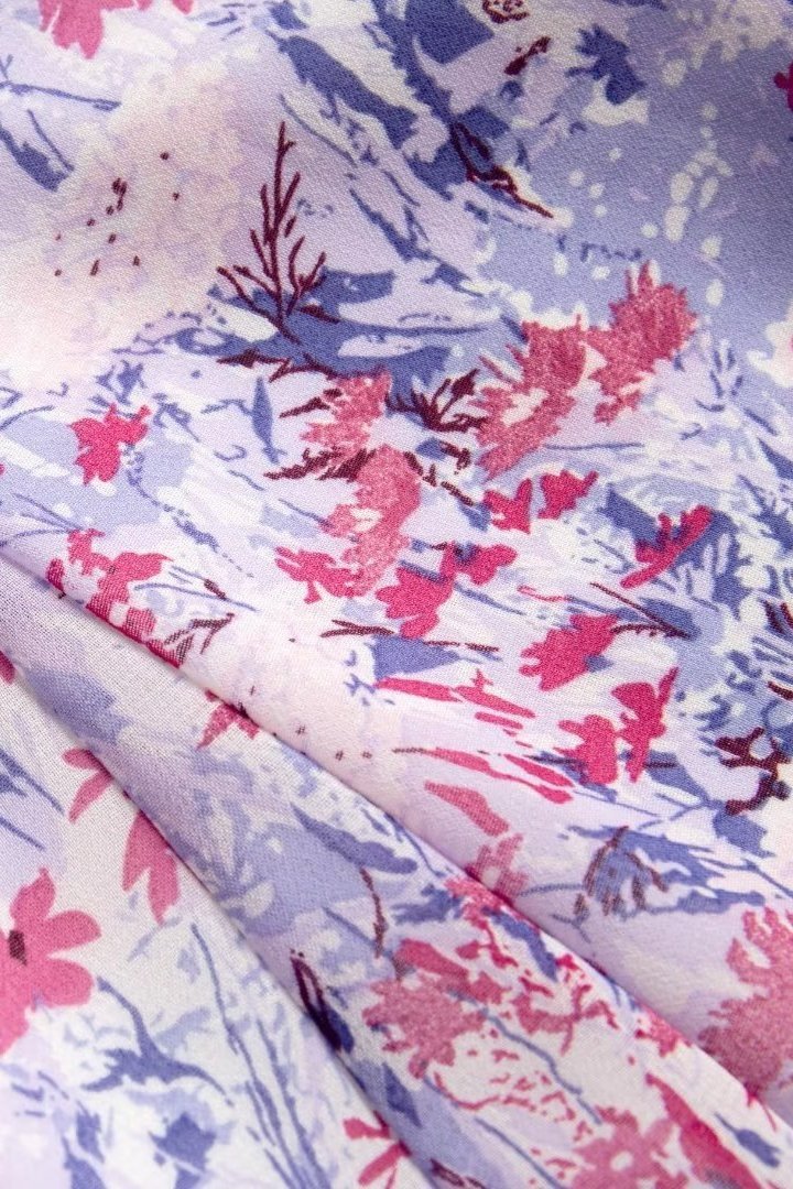 Pauline Laurent® | Robe midi évasée imprimée