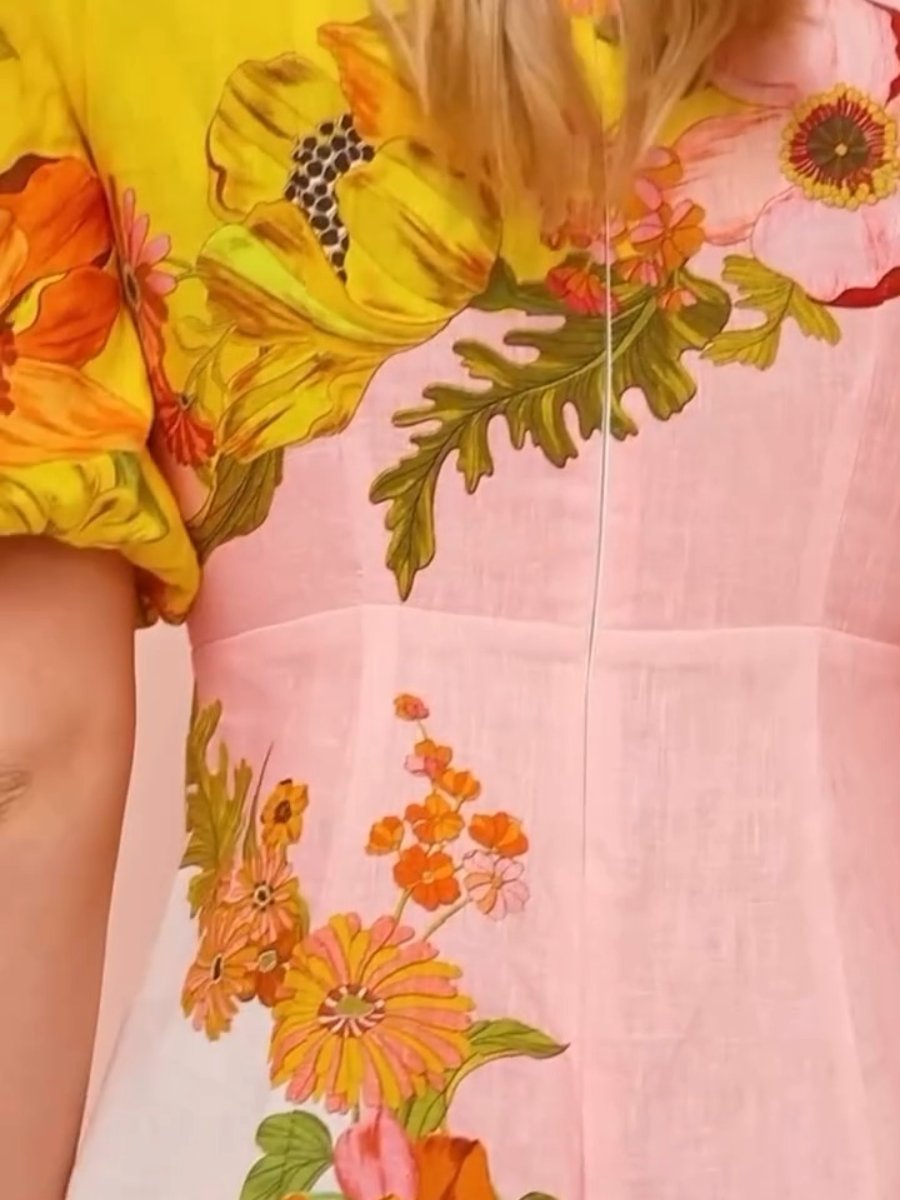 Pauline Laurent® | Maxi-robe à fleurs