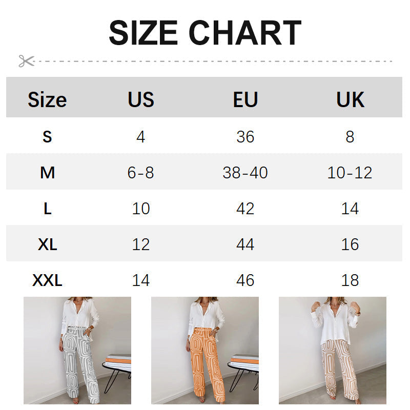 Ensemble deux pièces chemise et pantalon décontractés pour femmes