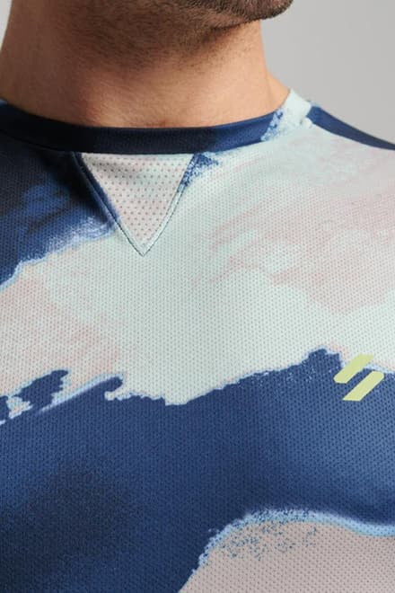 T-Shirt Roy Camo Bleu/Gris