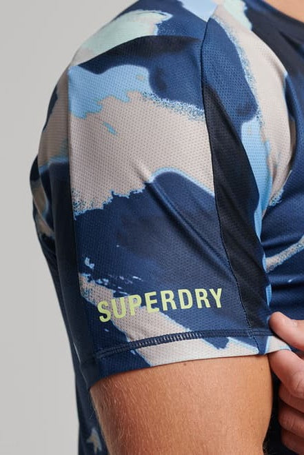 T-Shirt Roy Camo Bleu/Gris