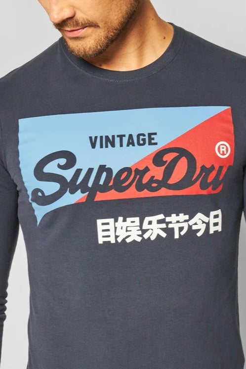 T-shirt Manche Longue Barry Bleu Marine