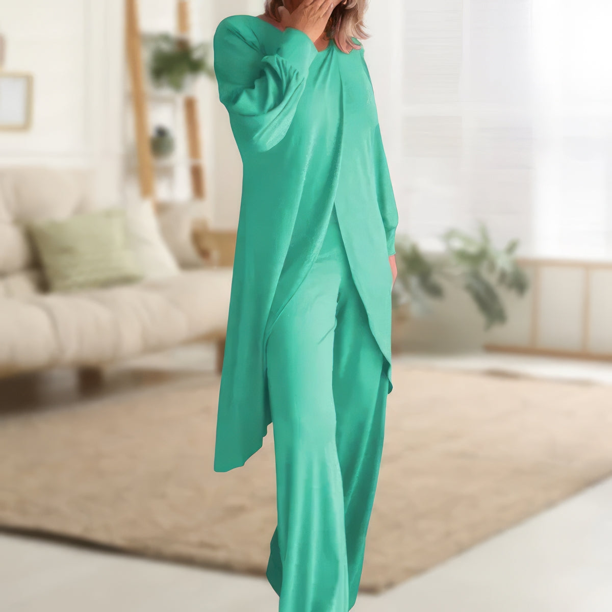 Ensemble de haut et pantalon ultra-doux et confortable pour femmes.