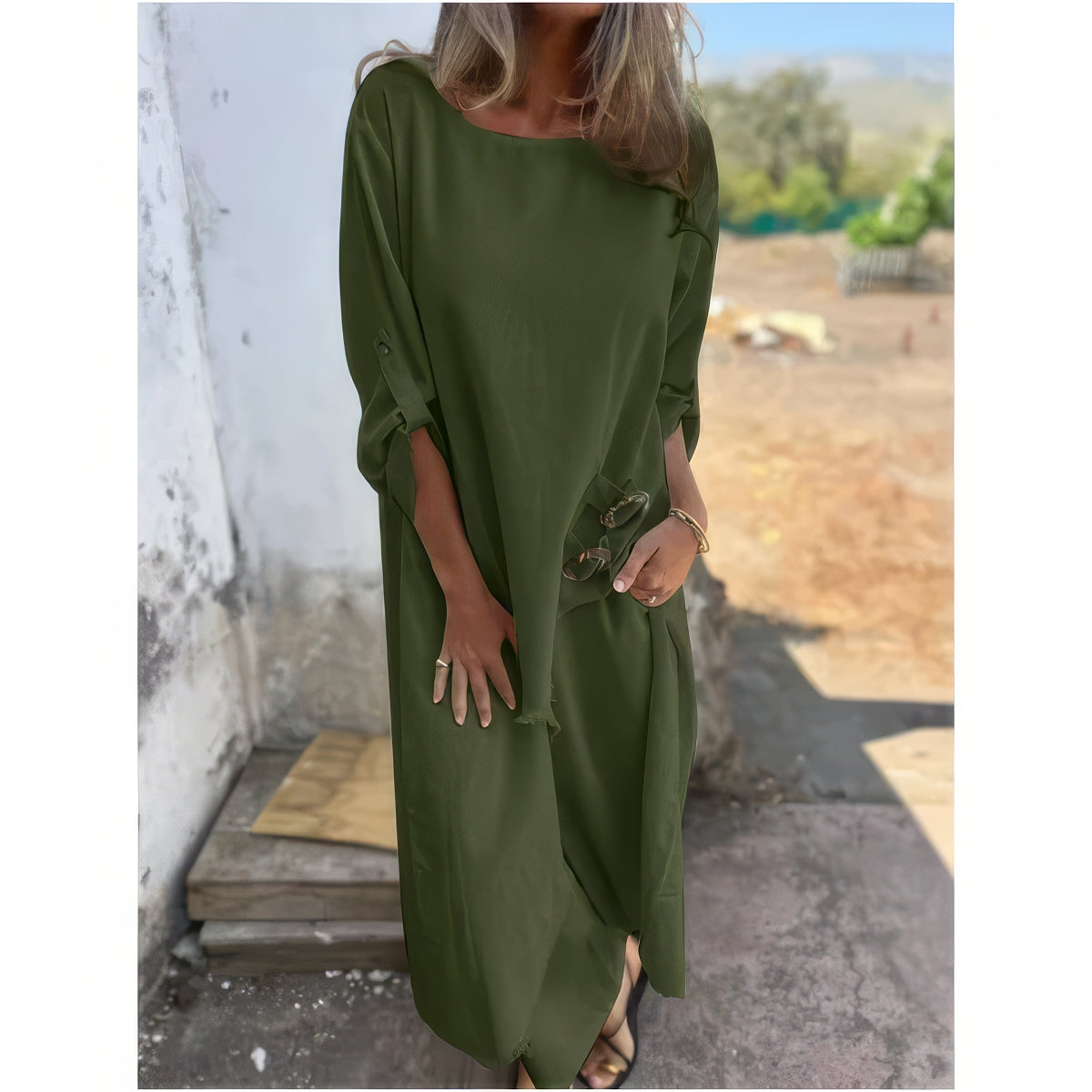 Ensemble 2 pièces : robe asymétrique et pantalon ample pour femme - 💖 SPÉCIAL FÊTE DES MÈRES 👩🦳