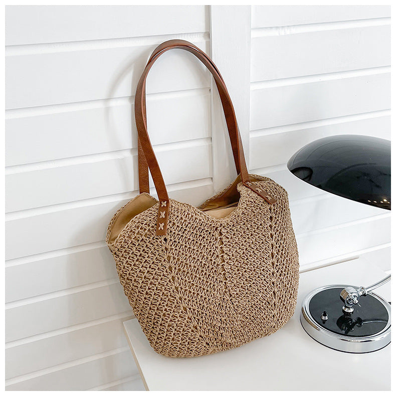 Sac d'épaule en fibre naturelle