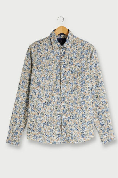 Chemise Nautic Sunset Kaki/Bleu