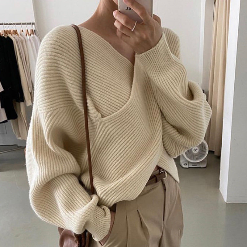 Benilde™ | Pull en maille croisée chic