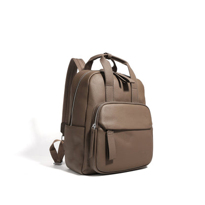Sac à dos femme en cuir avec pochette avant