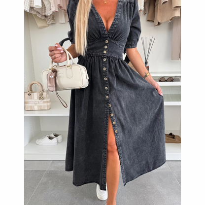 Liliane | Robe Élégante avec Boutons