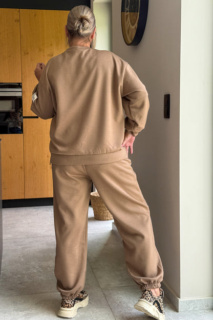 Ensemble " Life isn't Perfect ..." Taupe/Camel GT