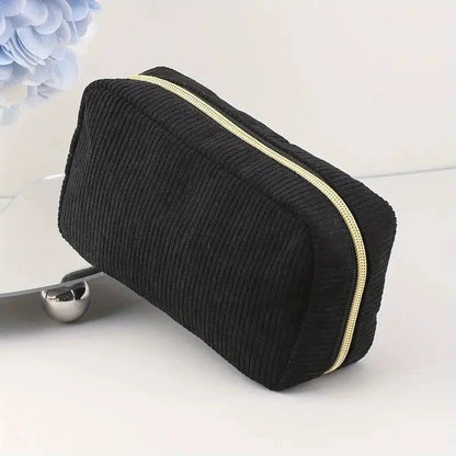 Trousse en velours côtelés