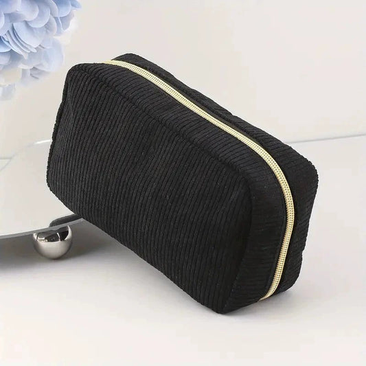 Trousse en velours côtelés