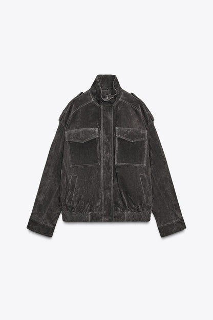 VESTE EN DAIM – CHIC INTEMPOREL