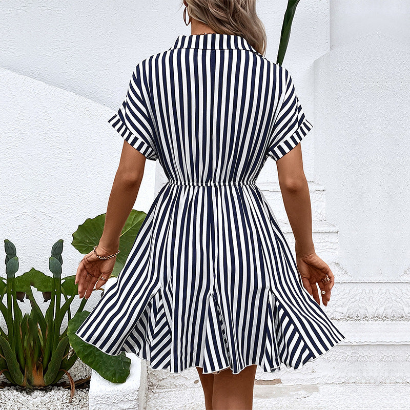 Robe Chic Stylée Col V Pour Femme