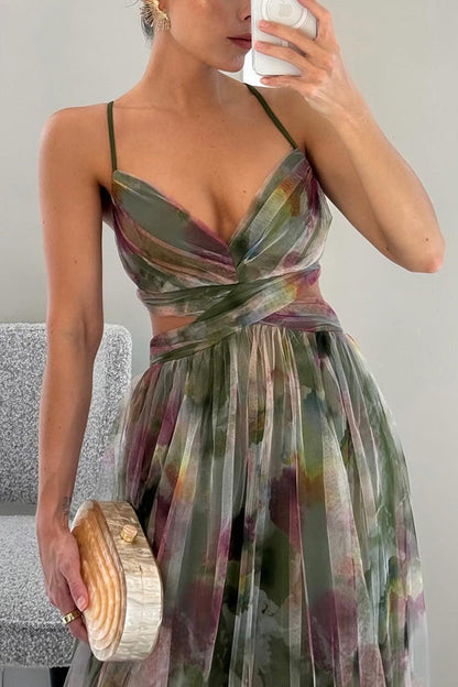 Vaëlia™ | Élégante Maxi-Robe Florale