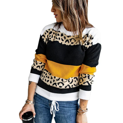 Riva Lefèvre | joli pull à imprimé léopard
