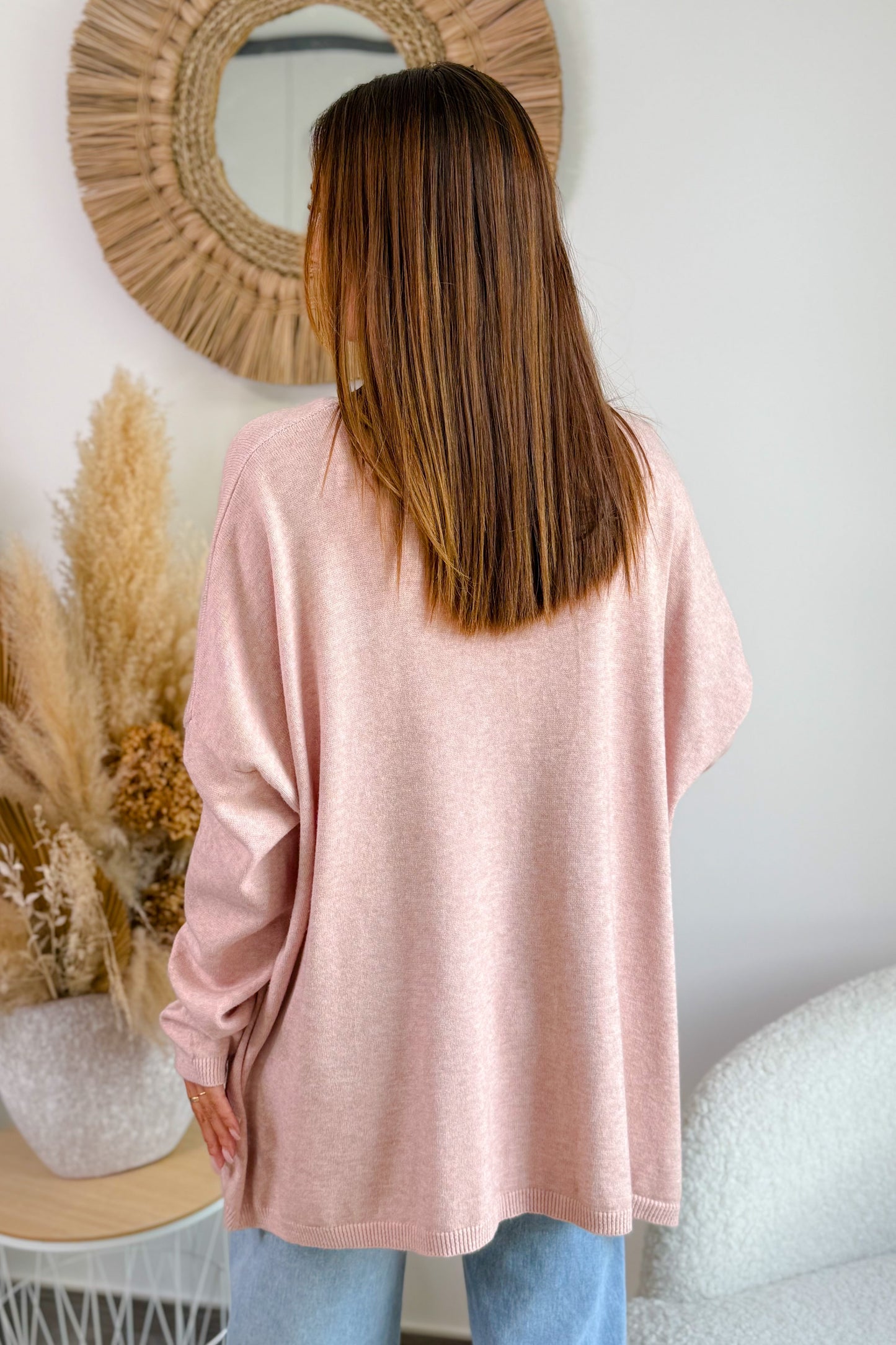 Gilet Elda Rose Poudré