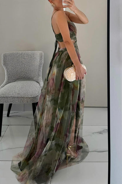 Vaëlia™ | Élégante Maxi-Robe Florale