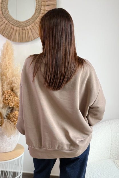 Sweat "Life Isn't Perfect..." Taupe