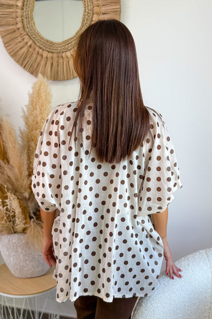 Chemise Ysadora Ecru/Choco