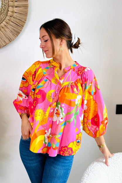 Chemise Oeil Fleur Multi