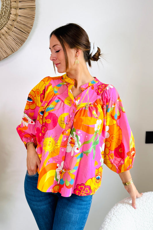 Chemise Oeil Fleur Multi
