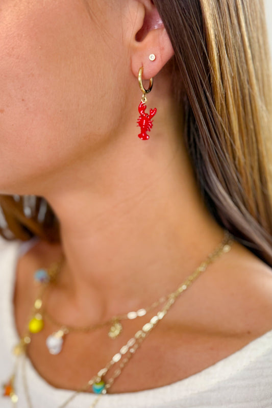 Boucle d'Oreille Anneau Crabe