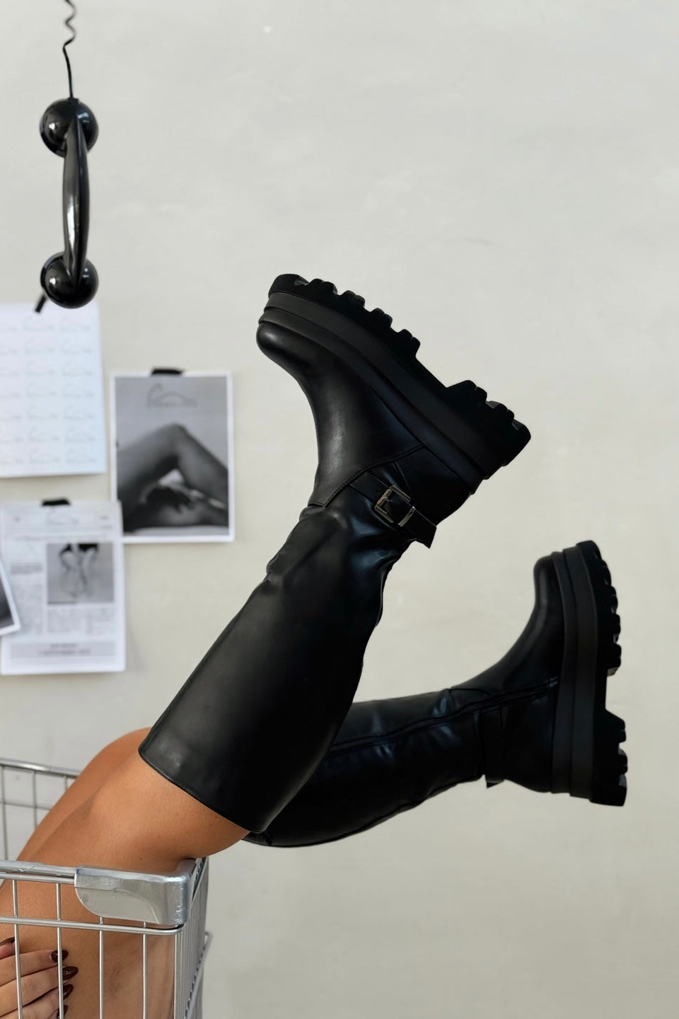 Botte Irina Noir Mollet XL