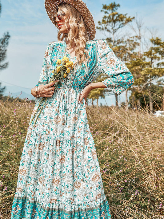 Dress MW | Imprimé vert