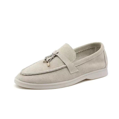 Mocassins en cuir chic avec détail boucle pour femmes